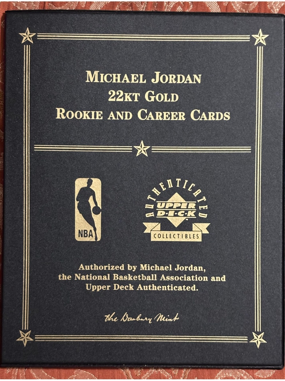 Michael Jordan 22kt Gold Rookie and Career Cards By Danbury Mint and UpperDeck